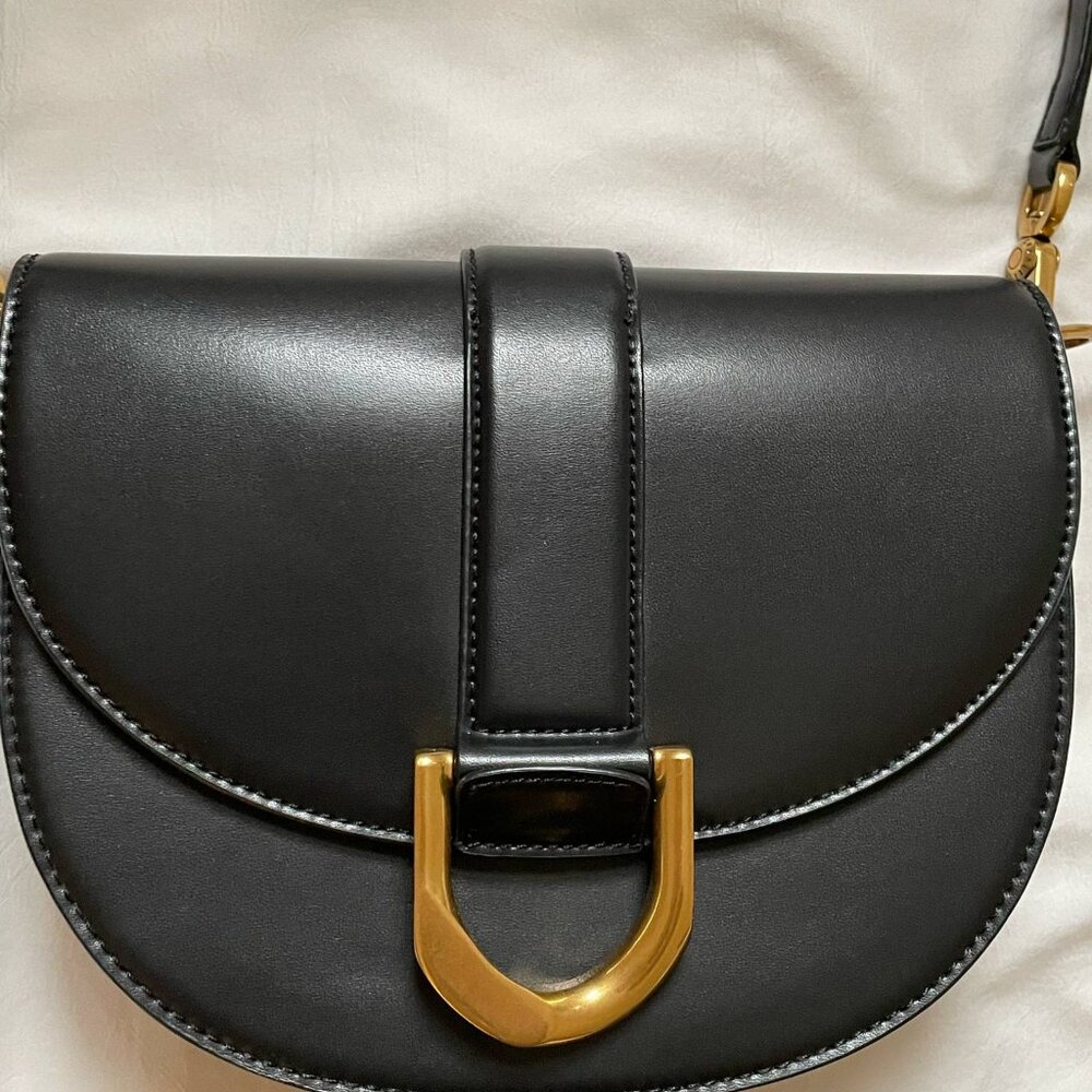 Charles and Keith Gabine Leather Saddle Bag
